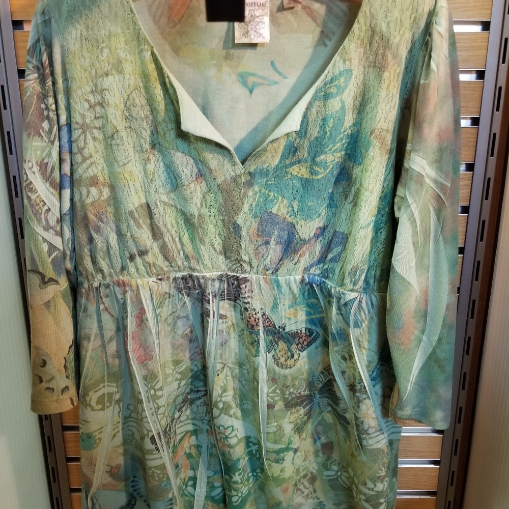 Avenue butterfly print blouse